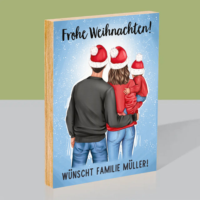 Avatar Creator: Weihnachtsfamilie - Druck Auf Holz