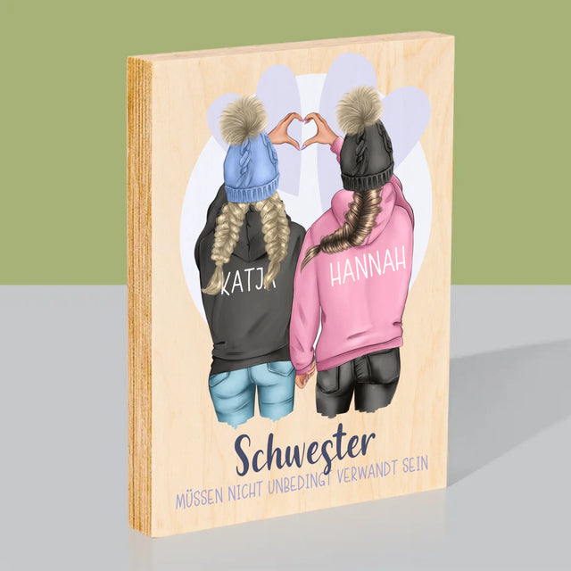 Avatar Creator: Winter Freundinnen - Druck Auf Holz