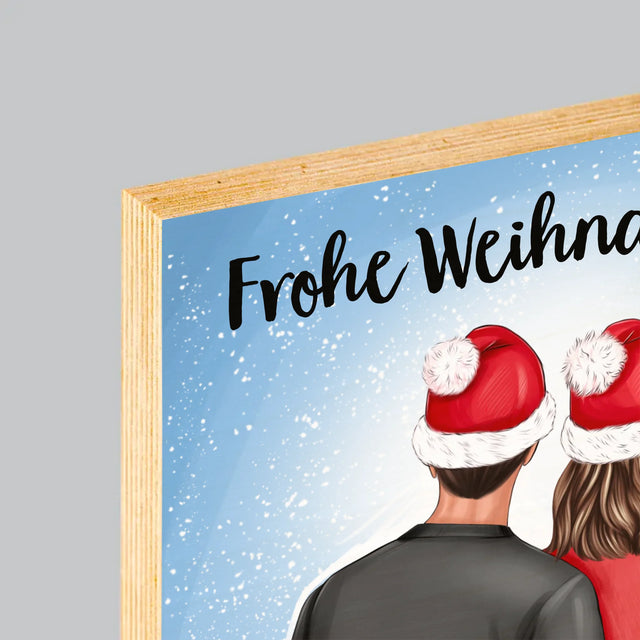 Avatar Creator: Weihnachtsfamilie - Druck Auf Holz