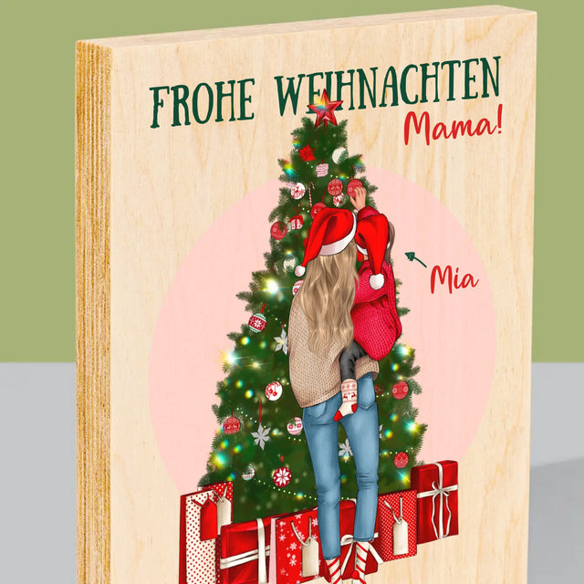 Avatar Creator: Frohe Weihnachten, Mama! - Druck Auf Holz