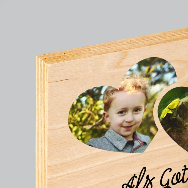 Fotocollage: Als Gott Großeltern Zuwies - Druck Auf Holz