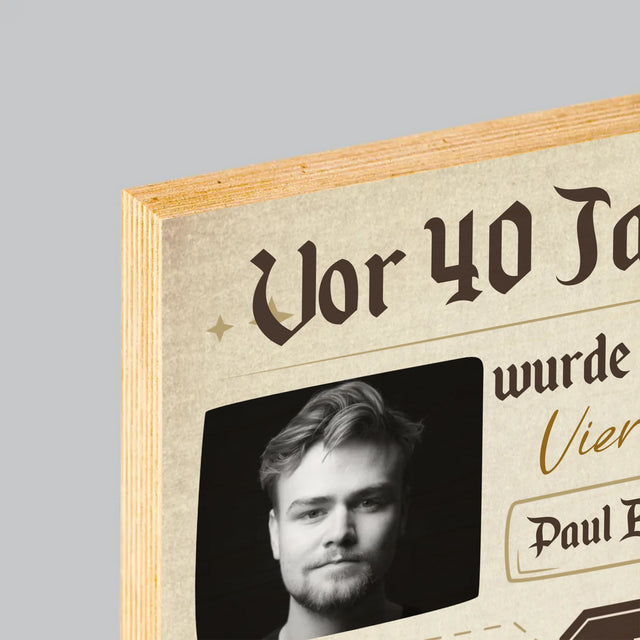 Magazin-Cover: Vor 40 Jahren - Druck Auf Holz
