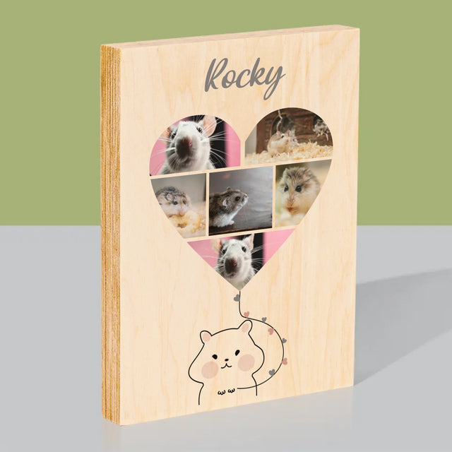 Fotocollage: Hamster - Druck Auf Holz