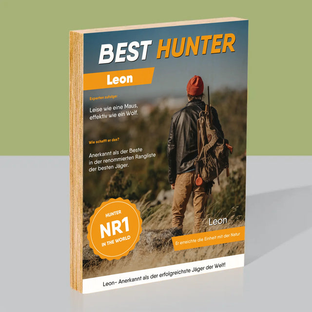 Magazin-Cover: Best Hunter - Druck Auf Holz