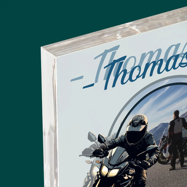 Foto Und Unterschrift: Der Schnellste In Der Stadt - Druck Auf Acrylglas