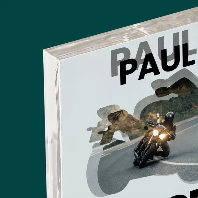 Form-Collage: Just Ride - Druck Auf Acrylglas