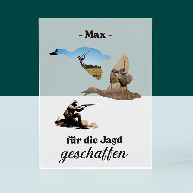 Form-Collage: Für Die Jagd Geschaffen - Druck Auf Acrylglas