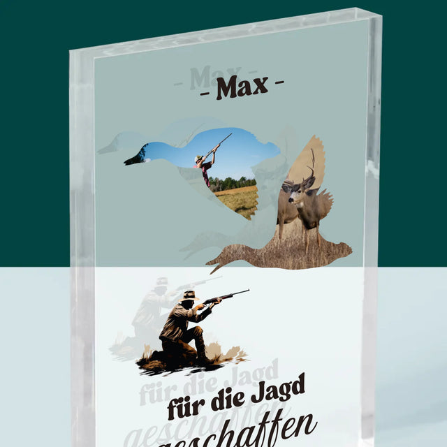 Form-Collage: Für Die Jagd Geschaffen - Druck Auf Acrylglas
