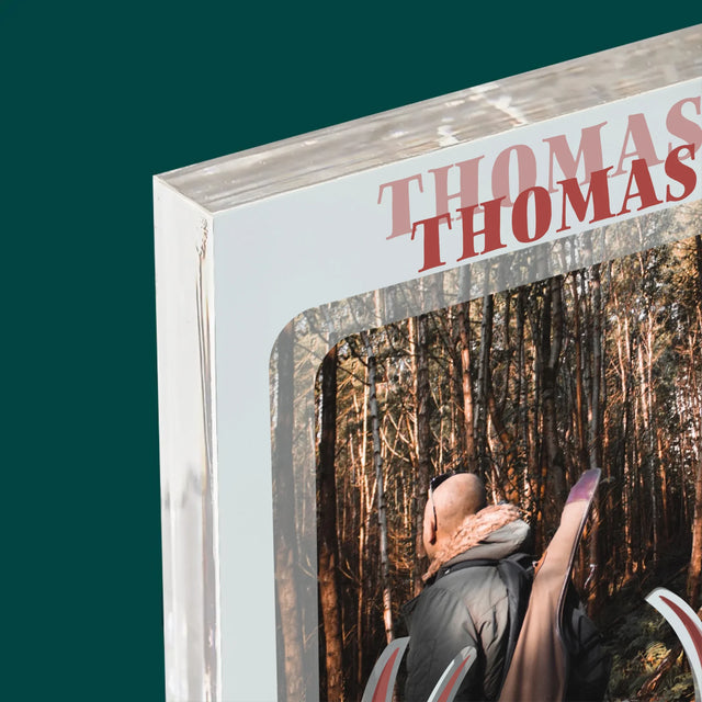 Foto Und Unterschrift: Der Hirsch - Druck Auf Acrylglas