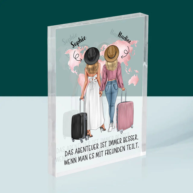 Avatar Creator: Reisende Freundinnen - Druck Auf Acrylglas