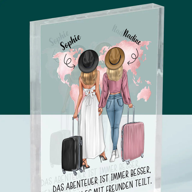 Avatar Creator: Reisende Freundinnen - Druck Auf Acrylglas