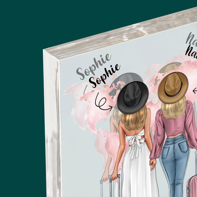 Avatar Creator: Reisende Freundinnen - Druck Auf Acrylglas