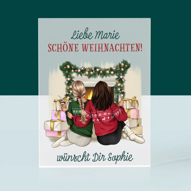 Avatar Creator: Weihnachten Freundinnen - Druck Auf Acrylglas