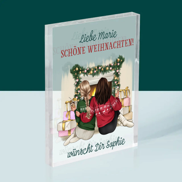 Avatar Creator: Weihnachten Freundinnen - Druck Auf Acrylglas