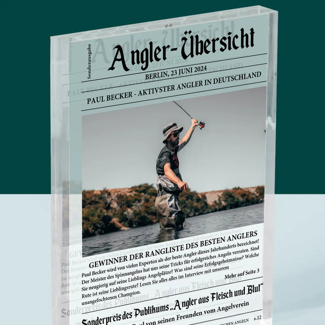 Foto Und Unterschrift: Angler- Übersicht - Druck Auf Acrylglas