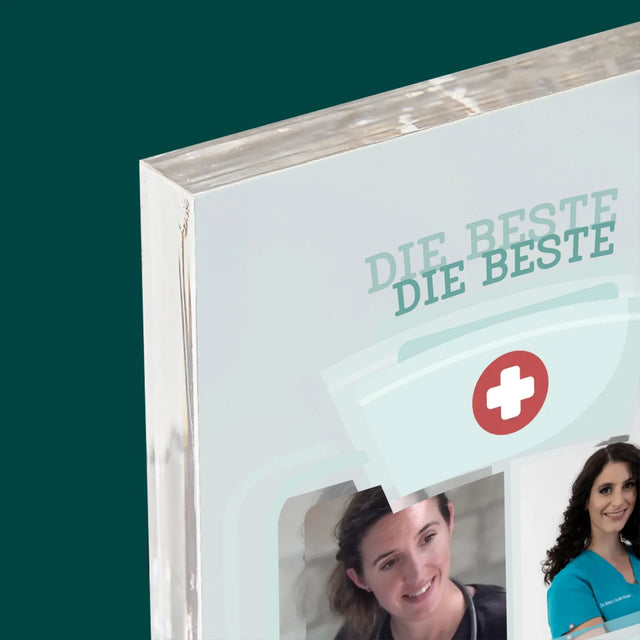 Fotocollage: Beste Krankenschwester - Druck Auf Acrylglas