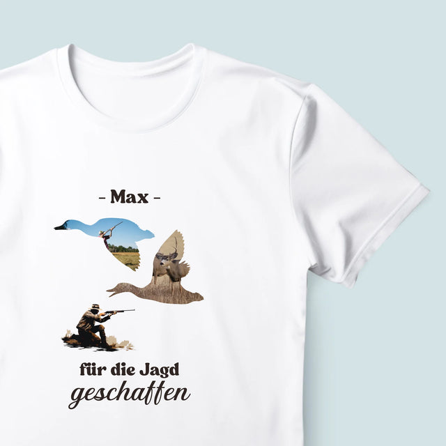 Form-Collage: Für Die Jagd Geschaffen - T-Shirt Für Herren