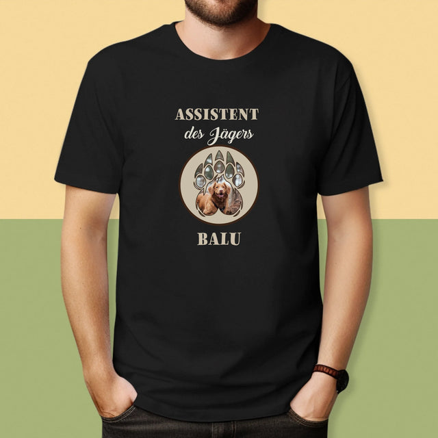 Form-Collage: Assistent Des Jägers - T-Shirt Für Herren