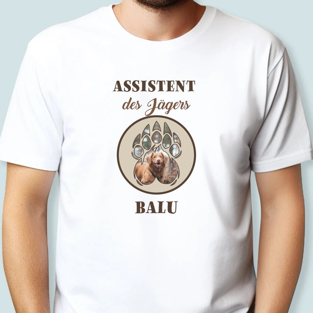 Form-Collage: Assistent Des Jägers - T-Shirt Für Herren
