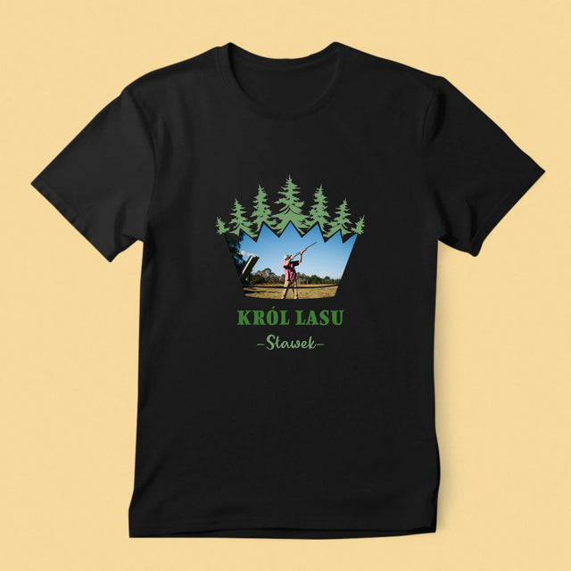 Form-Collage: König Der Wälder - T-Shirt Für Herren