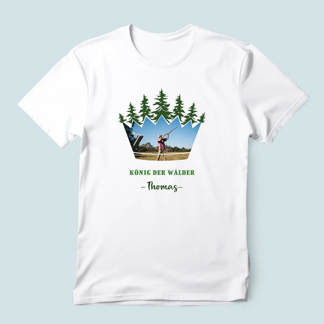 Form-Collage: König Der Wälder - T-Shirt Für Herren