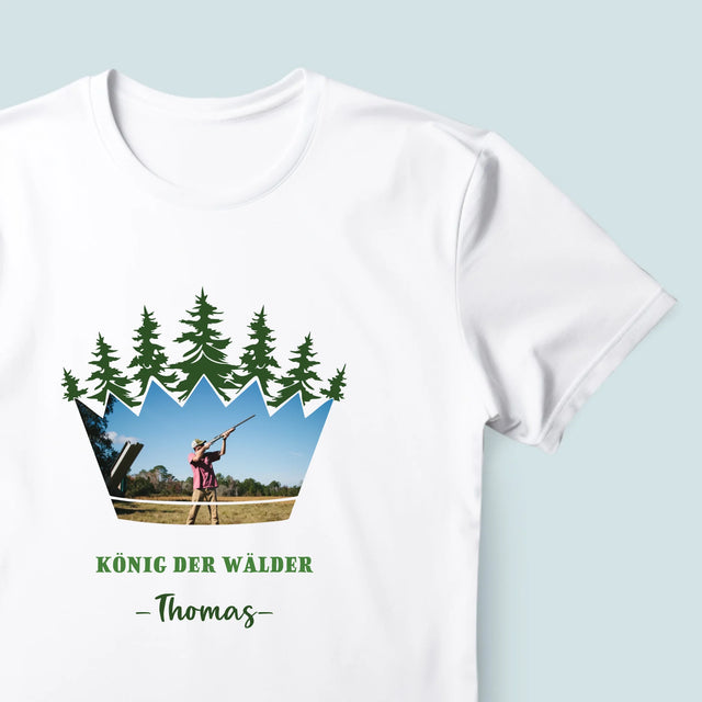 Form-Collage: König Der Wälder - T-Shirt Für Herren