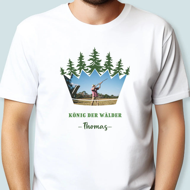 Form-Collage: König Der Wälder - T-Shirt Für Herren