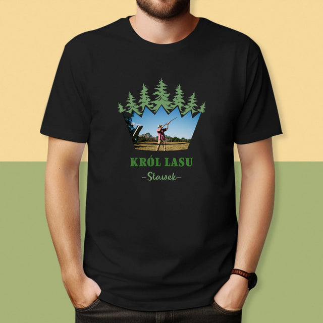 Form-Collage: König Der Wälder - T-Shirt Für Herren