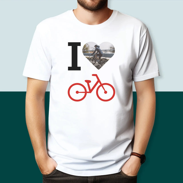 Foto: Ich Liebe Fahrräder - T-Shirt Für Herren