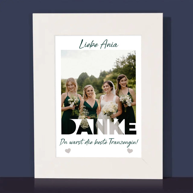 Foto Und Unterschrift: Du Warst Die Beste Trauzeugin  - Bilderrahmen