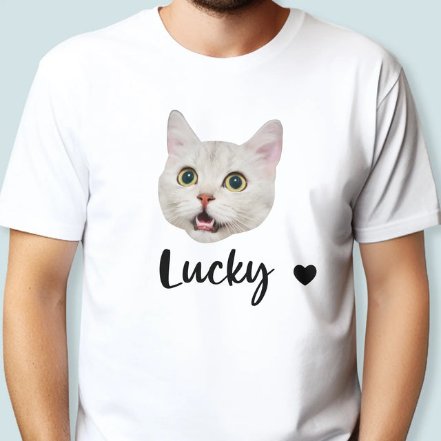 Ihr Avatar: Der Kopf Deines Kätzchens - T-Shirt Für Herren