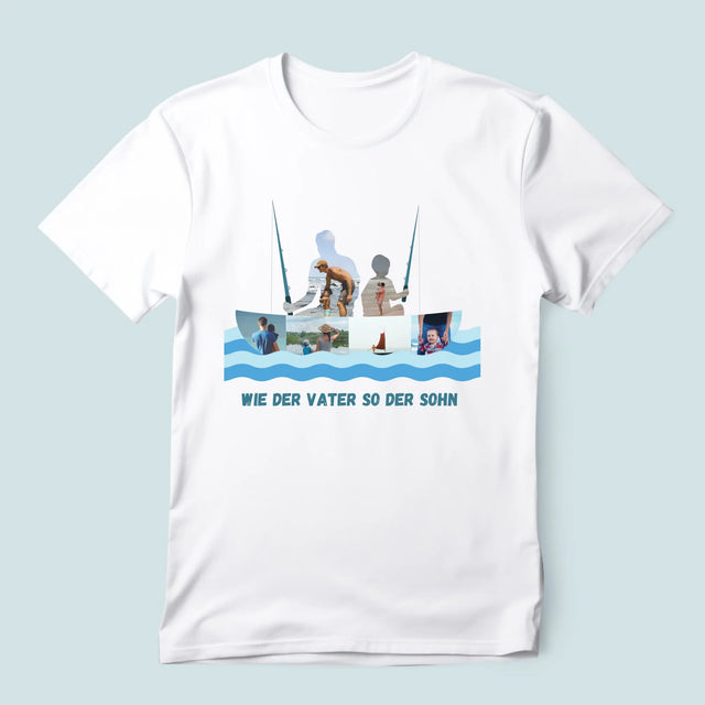 Form-Collage: Wie Der Vater So Der Sohn - T-Shirt Für Herren