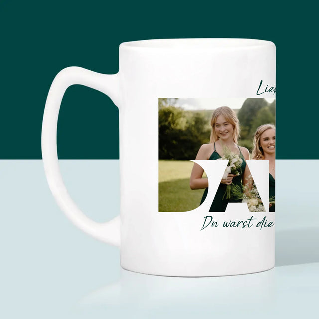 Foto Und Unterschrift: Du Warst Die Beste Trauzeugin  - Tasse