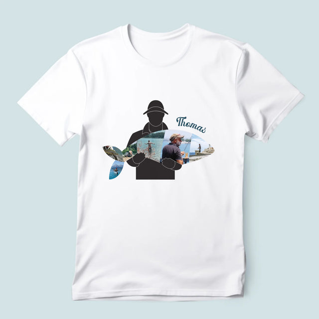Form-Collage: Jeder Fisch - T-Shirt Für Herren