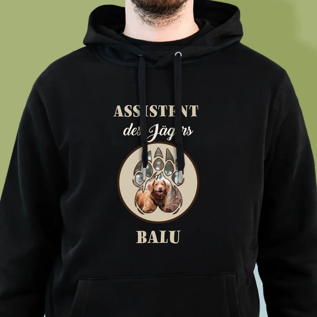 Form-Collage: Assistent Des Jägers - Kapuzenpullover Für Herren