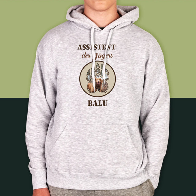 Form-Collage: Assistent Des Jägers - Kapuzenpullover Für Herren