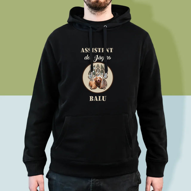 Form-Collage: Assistent Des Jägers - Kapuzenpullover Für Herren