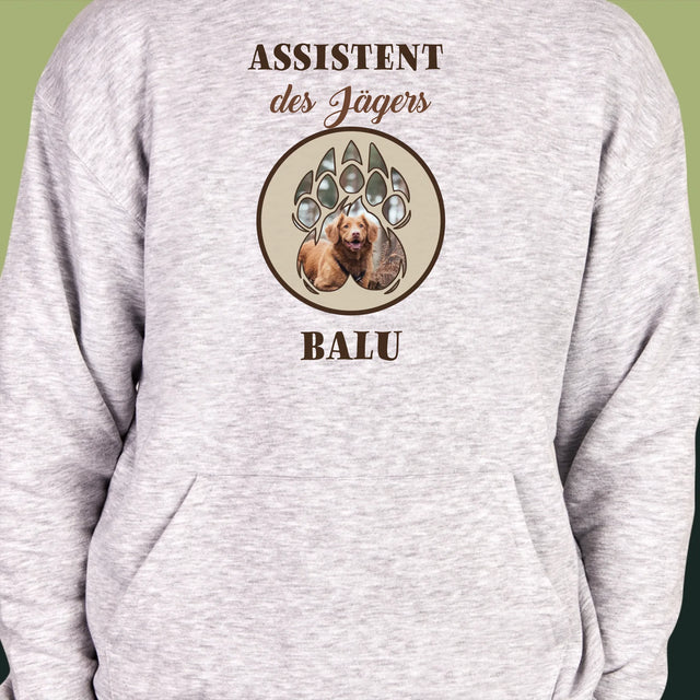 Form-Collage: Assistent Des Jägers - Kapuzenpullover Für Herren