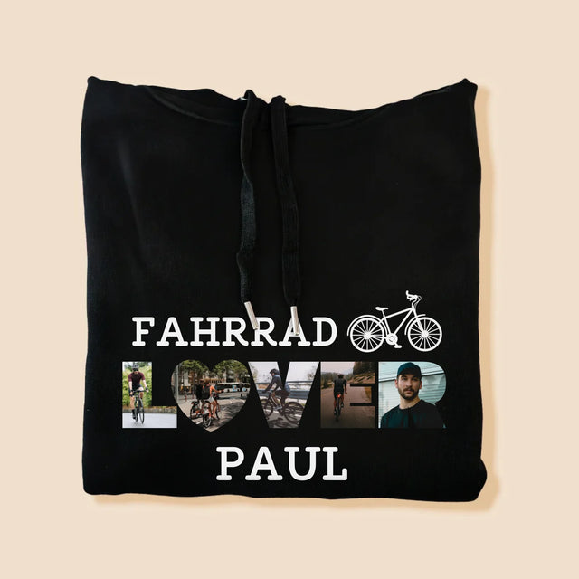 Buchstaben-Collage: Fahrradliebhaber - Kapuzenpullover Für Herren