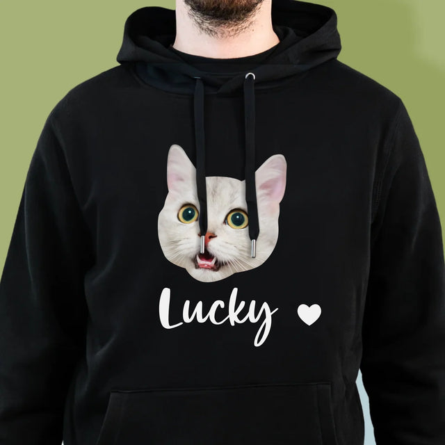 Ihr Avatar: Der Kopf Deines Kätzchens - Kapuzenpullover Für Herren