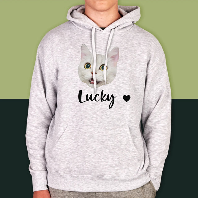 Ihr Avatar: Der Kopf Deines Kätzchens - Kapuzenpullover Für Herren