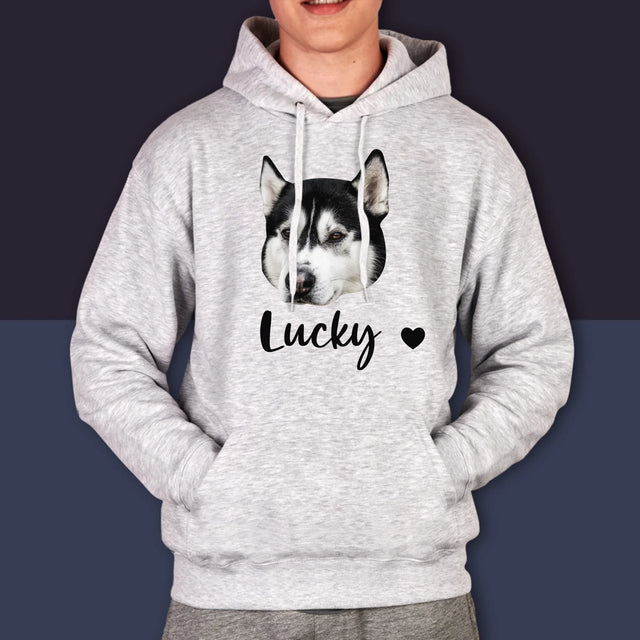 Ihr Avatar: Der Kopf Deines Hundes - Kapuzenpullover Für Herren