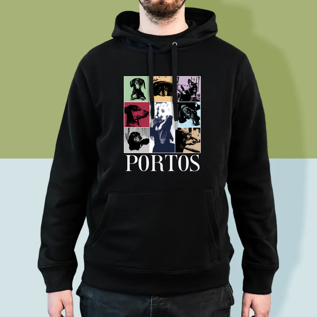 Fotocollage: Haustier Wie Taylor - Kapuzenpullover Für Herren