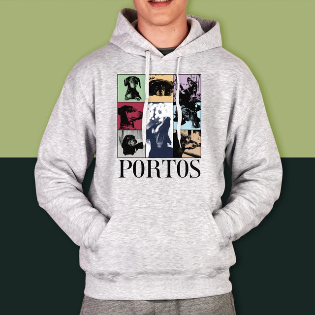 Fotocollage: Haustier Wie Taylor - Kapuzenpullover Für Herren