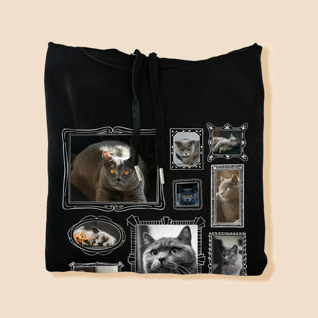 Fotocollage: Fotowand Mit Haustier - Kapuzenpullover Für Herren