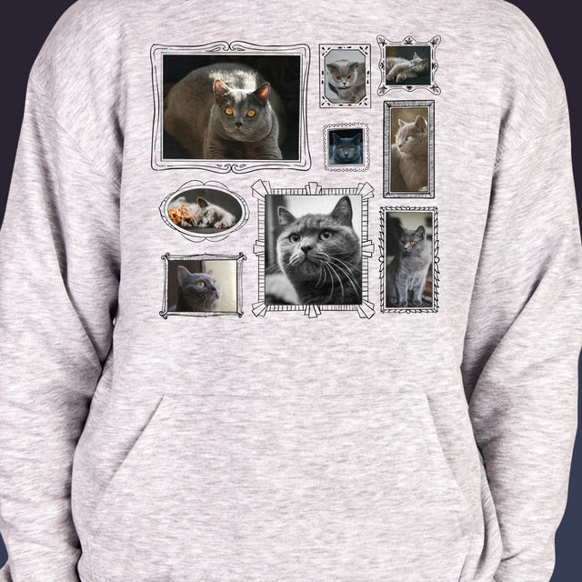 Fotocollage: Fotowand Mit Haustier - Kapuzenpullover Für Herren