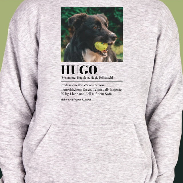 Foto Und Unterschrift: Haustier Definition - Kapuzenpullover Für Herren