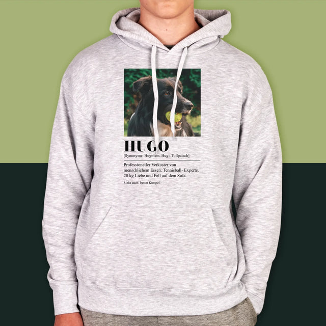 Foto Und Unterschrift: Haustier Definition - Kapuzenpullover Für Herren
