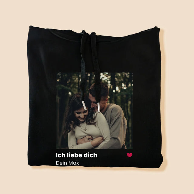 Foto Und Unterschrift: Spotify Mit Qr-Code - Kapuzenpullover Für Herren