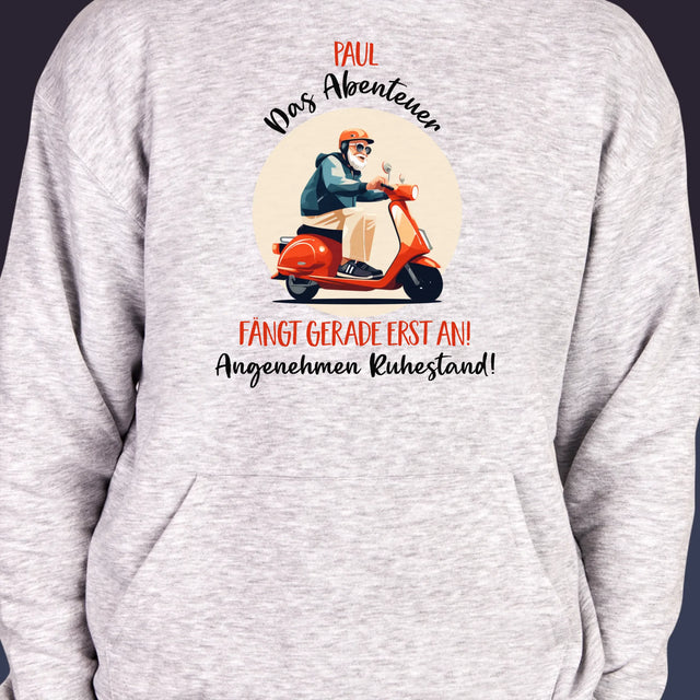 Name Und Unterschrift: Das Abenteuer Fängt Gerade Erst An - Kapuzenpullover Für Herren